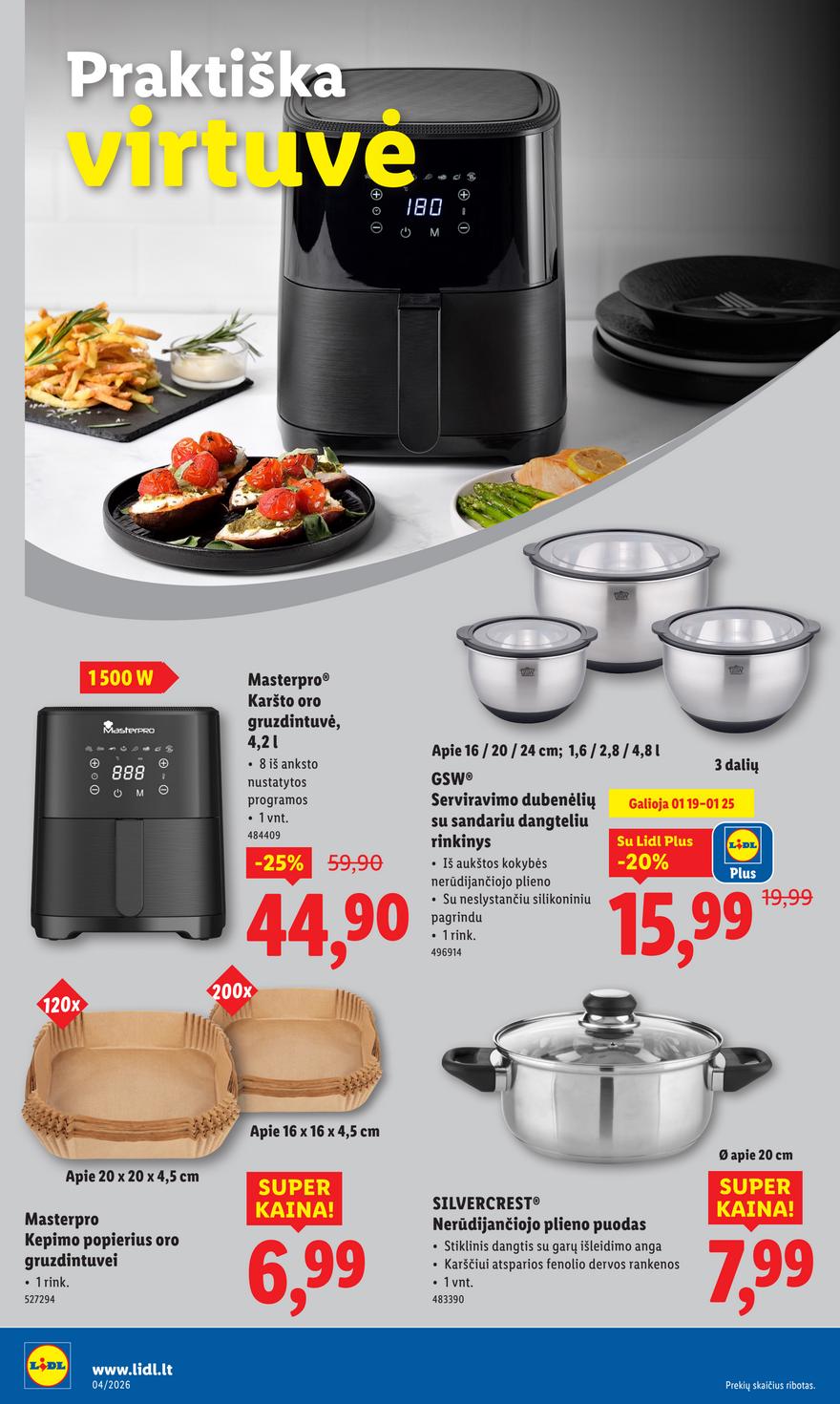Lidl leidinys akcijos nuo 
  2026-01-19 iki 
  2026-01-25 | Leidinukas.lt puslapis 6