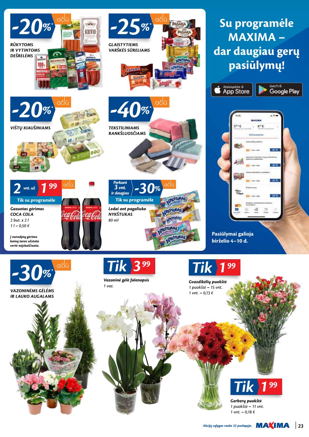 Maxima kaininis leidinys akcijos nuo 
  2020-06-02 iki 
  2020-06-08 | Leidinukas.lt puslapis 23