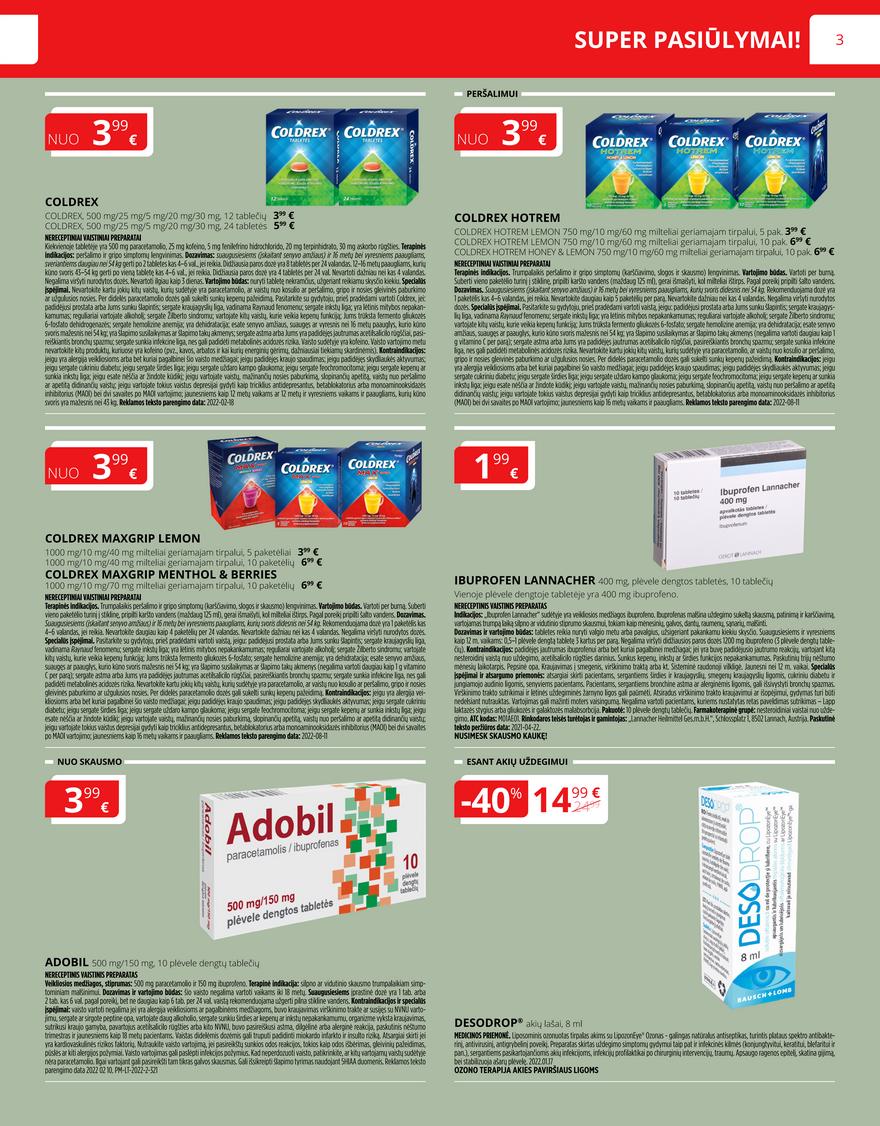 Norfos vaistinės leidinys akcijos nuo 
  2022-09-01 iki 
  2022-09-30 | Leidinukas.lt puslapis 3
