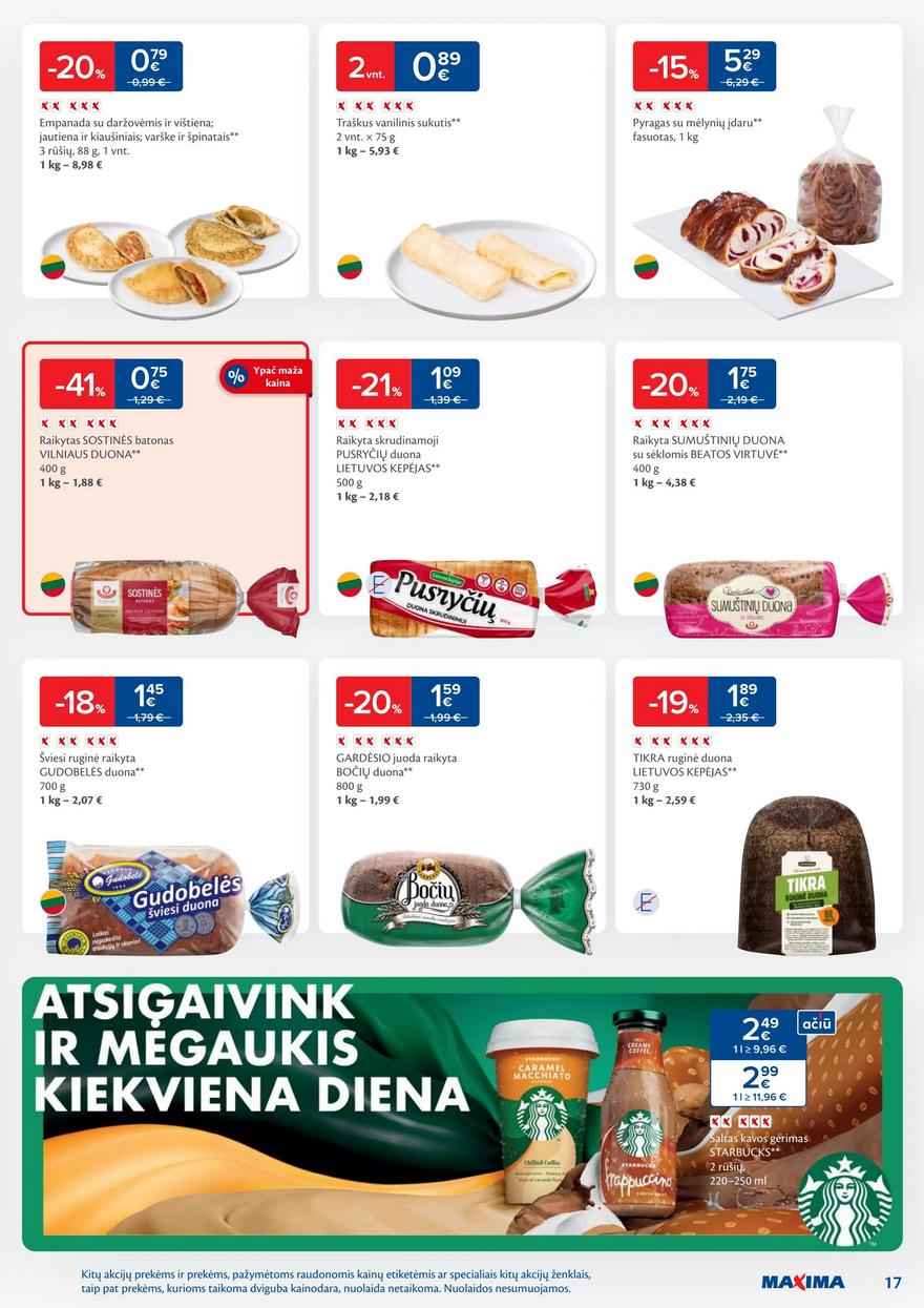 Maxima leidinukas akcijos nuo
2025-09-02 iki
2025-09-08 | Leidinukas.lt puslapis 17