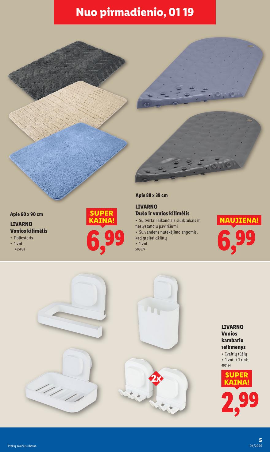Lidl leidinys akcijos nuo 
  2026-01-19 iki 
  2026-01-25 | Leidinukas.lt puslapis 5