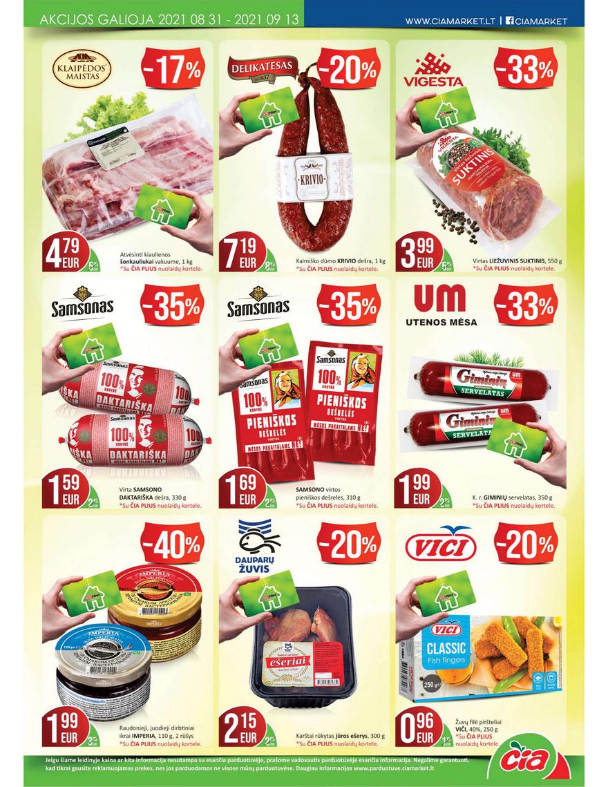 Čia market leidinys akcijos nuo 
  2021-08-31 iki 
  2021-09-13 | Leidinukas.lt puslapis 5