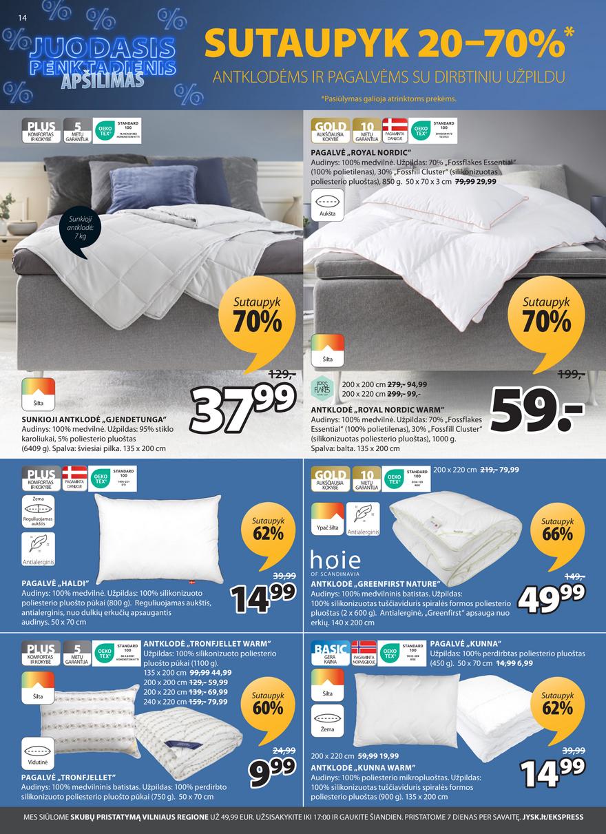 Jysk leidinys akcijos nuo 
  2025-11-04 iki 
  2025-11-17 | Leidinukas.lt puslapis 14