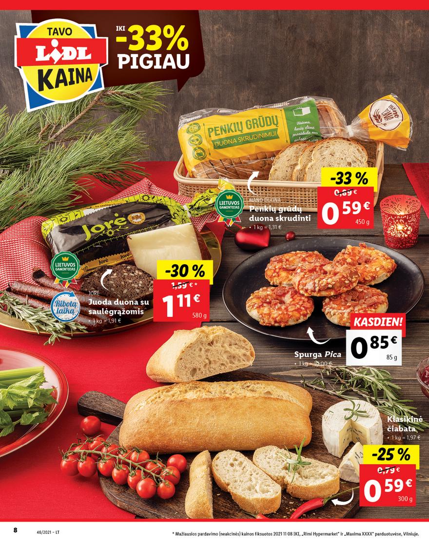 Lidl maisto prekių pasiūlymai akcijos nuo 
  2021-11-15 iki 
  2021-11-21 | Leidinukas.lt puslapis 8