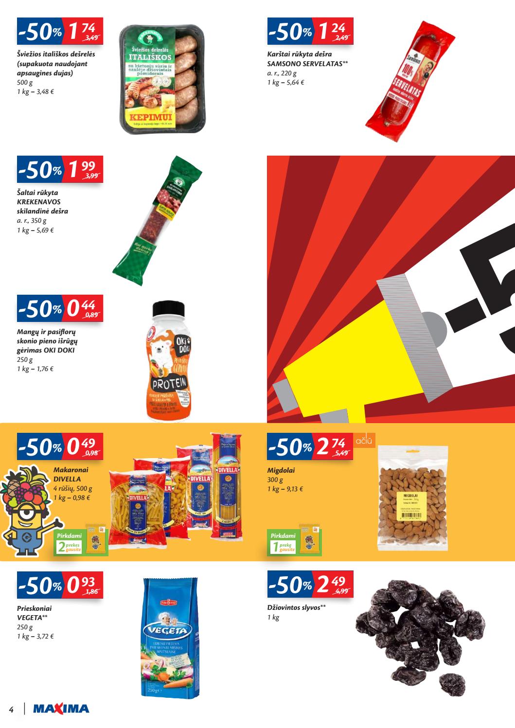 Maxima kaininis leidinys akcijos nuo 
  2019-10-22 iki 
  2019-10-28 | Leidinukas.lt puslapis 4