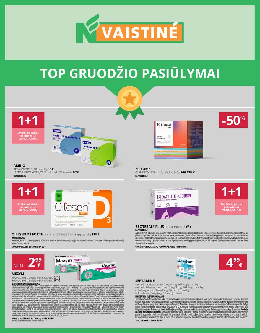 Norfos vaistinės leidinys akcijos nuo 
  2025-12-01 iki 
  2025-12-31 | Leidinukas.lt puslapis 2