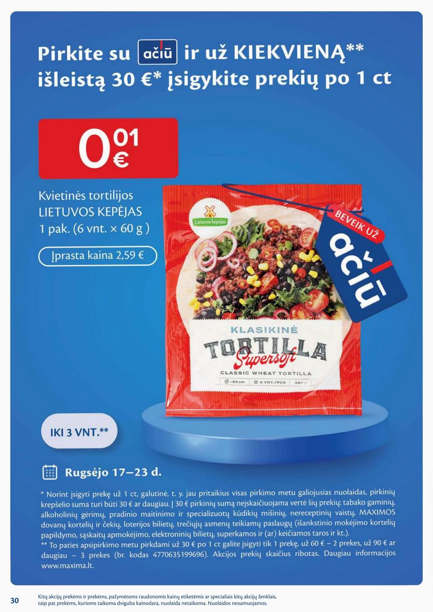 Maxima savaitinis leidinys 38 akcijos nuo
2024-09-17 iki
2024-09-23 | Leidinukas.lt puslapis 30