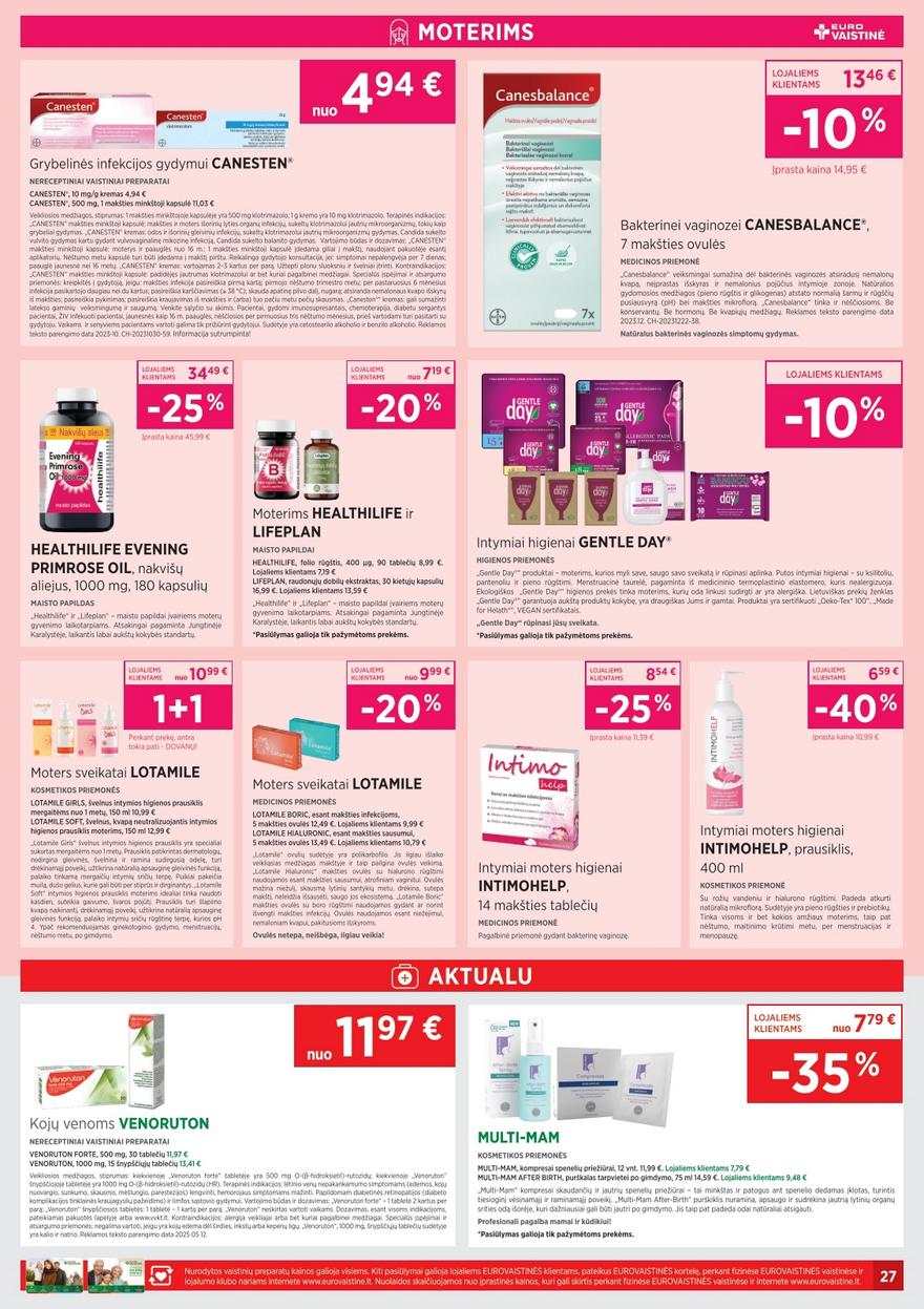 Euro vaistinė katalogas akcijos nuo 
  2025-06-01 iki 
  2025-06-30 | Leidinukas.lt puslapis 27