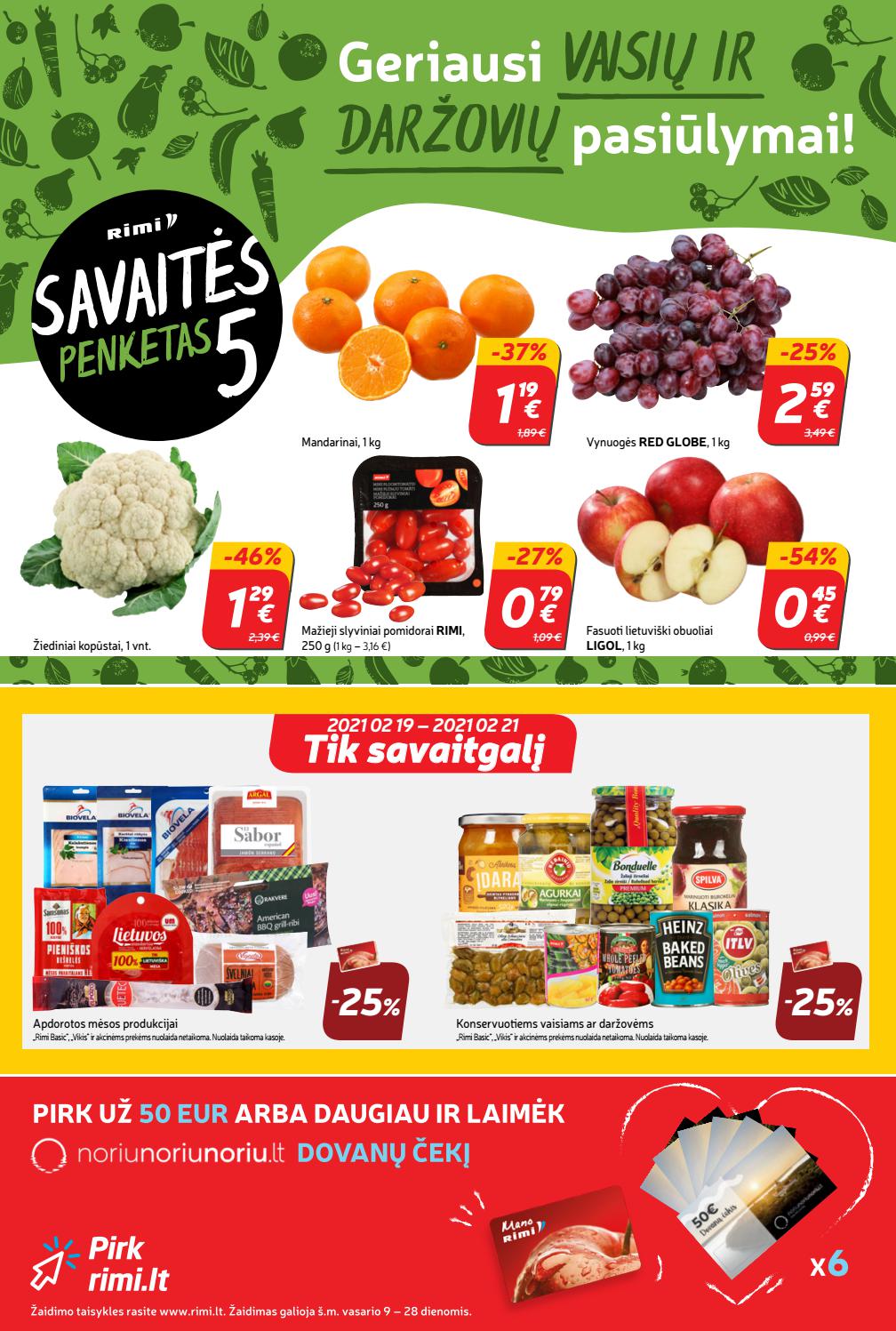 Rimi savaitinis leidinys akcijos nuo 
  2021-02-17 iki 
  2021-02-22 | Leidinukas.lt puslapis 23