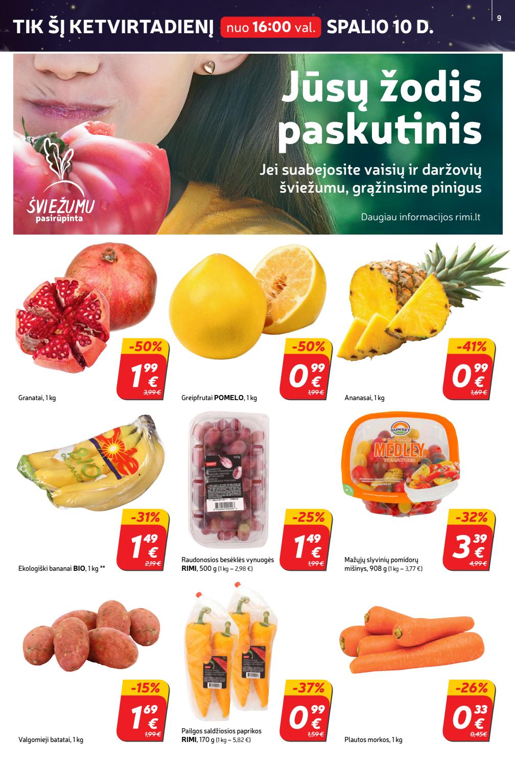 Rimi savaitinis leidinys akcijos nuo 
  2019-10-08 iki 
  2019-10-14 | Leidinukas.lt puslapis 9