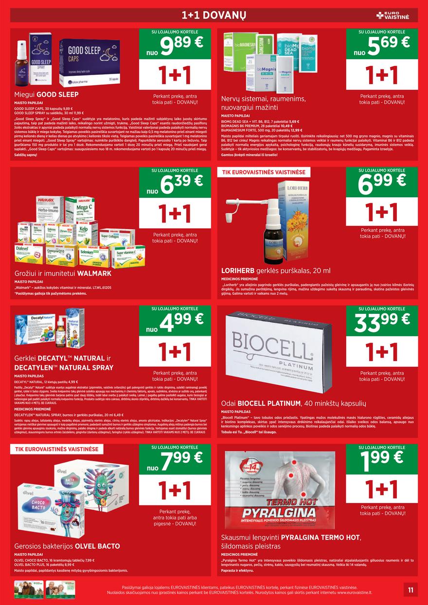 Euro vaistinė leidinys akcijos nuo 
  2022-09-01 iki 
  2022-09-30 | Leidinukas.lt puslapis 11