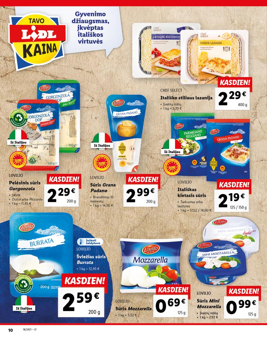 Lidl maisto prekių pasiūlymai akcijos nuo 
  2021-05-03 iki 
  2021-05-09 | Leidinukas.lt puslapis 10