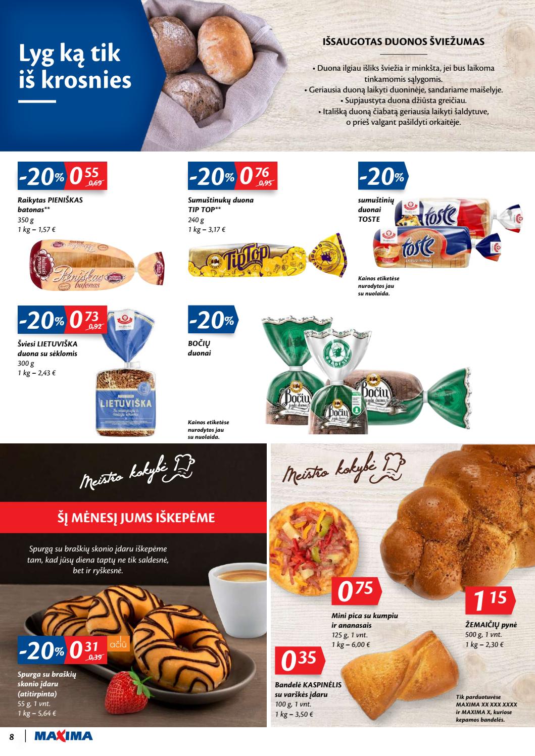 Maxima kaininis leidinys akcijos nuo 
  2019-11-05 iki 
  2019-11-11 | Leidinukas.lt puslapis 8