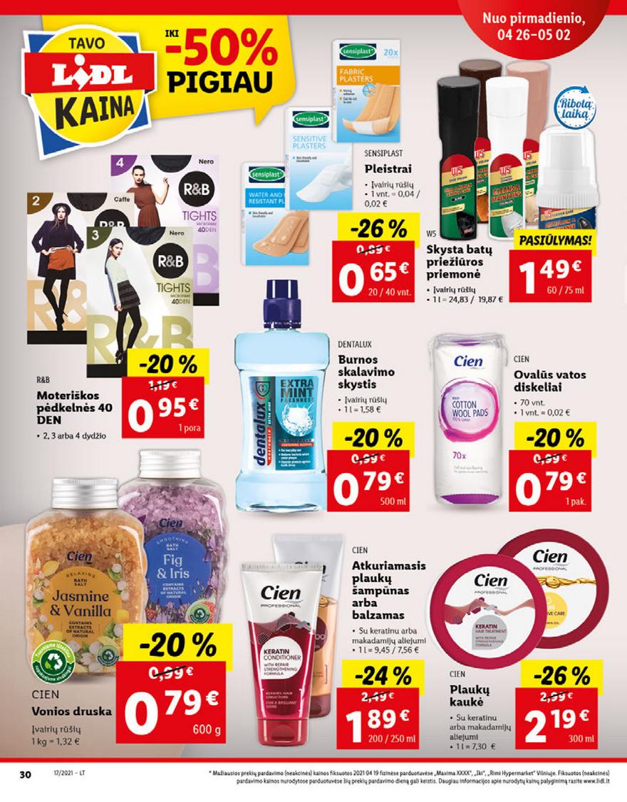 Lidl maisto prekių pasiūlymai akcijos nuo 
  2021-04-26 iki 
  2021-05-02 | Leidinukas.lt puslapis 30