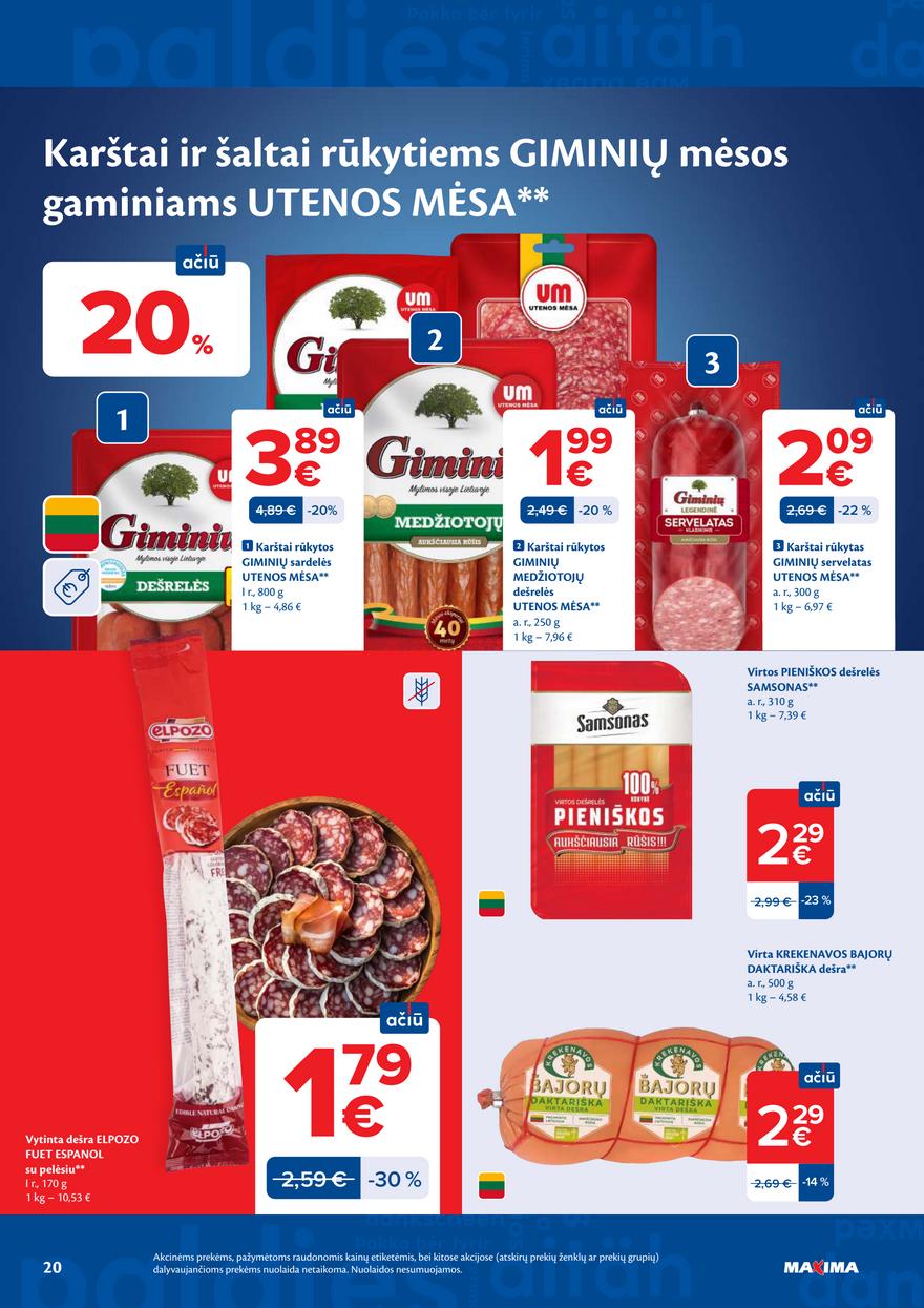Maxima leidinys akcijos nuo 
  2026-07-14 iki 
  2026-07-20 | Leidinukas.lt puslapis 20