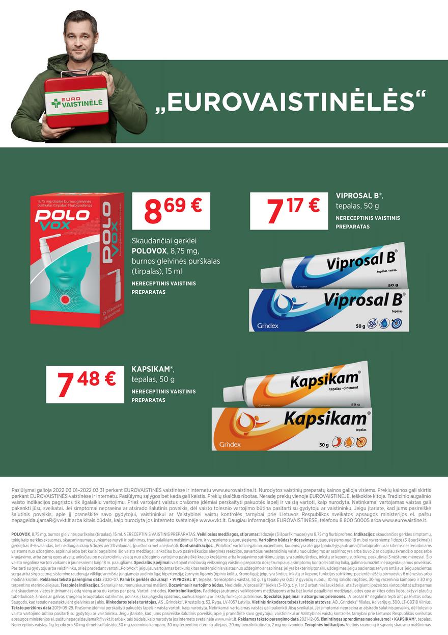 Euro vaistinė leidinys akcijos nuo 
  2022-03-01 iki 
  2022-03-31 | Leidinukas.lt puslapis 4