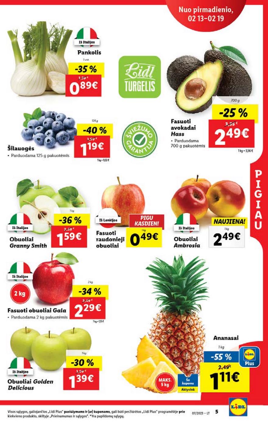 Lidl pasiūlymai akcijos nuo 
  2023-02-13 iki 
  2023-02-19 | Leidinukas.lt puslapis 5