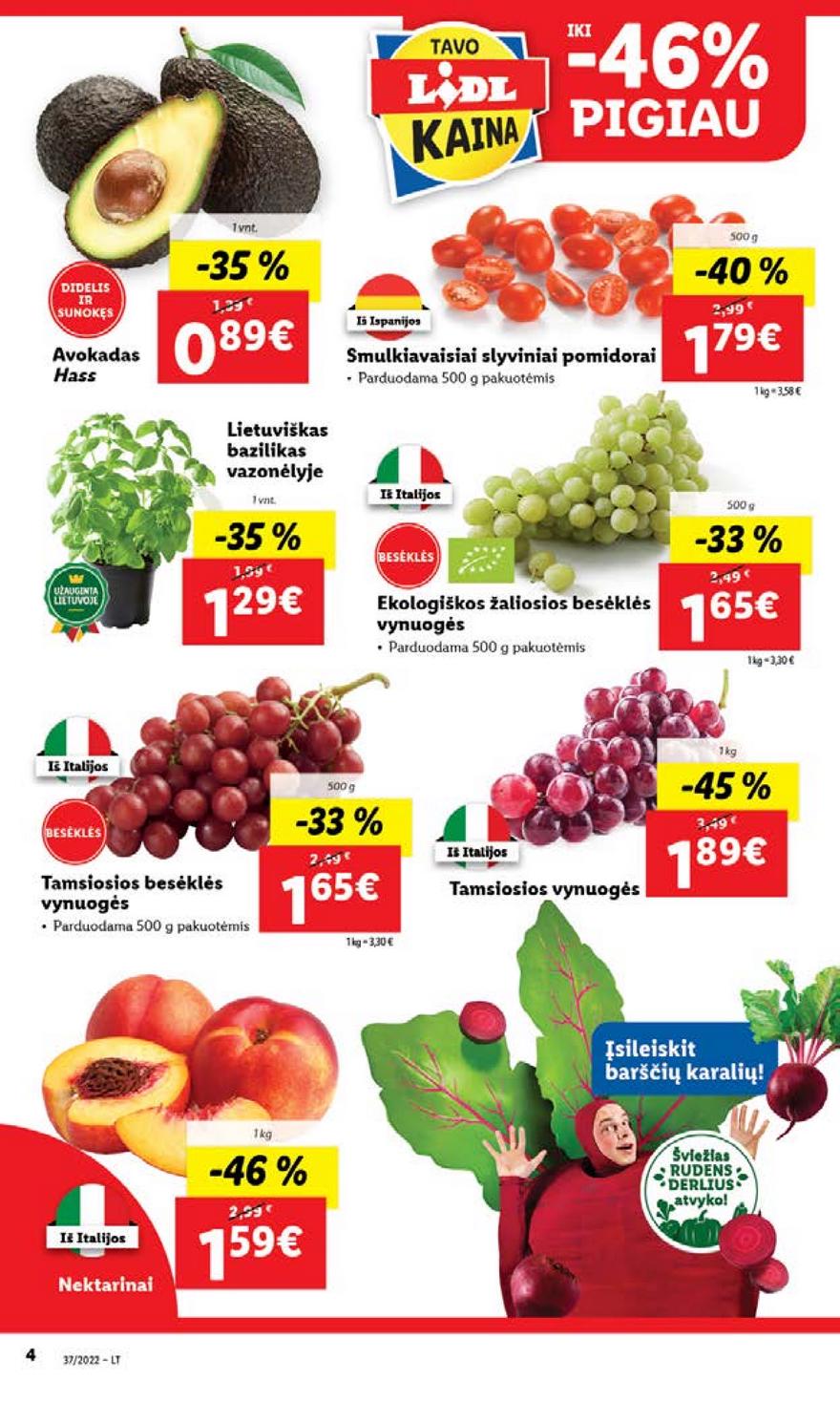 Lidl maisto prekių pasiūlymai akcijos nuo 
  2022-09-12 iki 
  2022-09-18 | Leidinukas.lt puslapis 6
