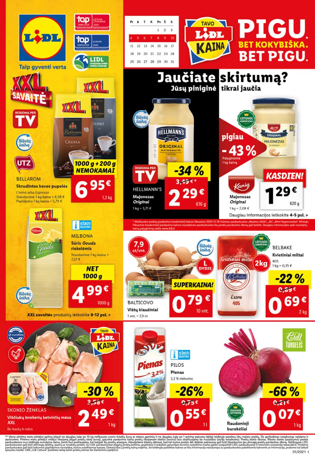 Lidl savaitinis leidinys akcijos nuo 
  2021-01-04 iki 
  2021-01-10 | Leidinukas.lt puslapis 1