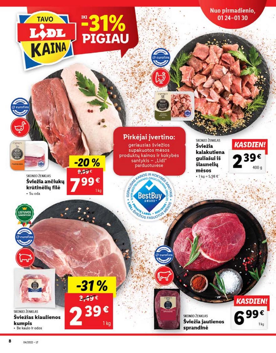 Lidl pasiūlymai akcijos nuo 
  2022-01-24 iki 
  2022-01-30 | Leidinukas.lt puslapis 8