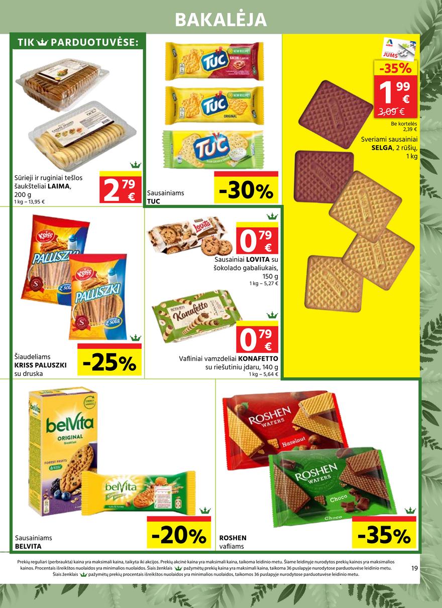 Aibė pasiūlymai akcijos nuo 
  2021-06-17 iki 
  2021-07-06 | Leidinukas.lt puslapis 19
