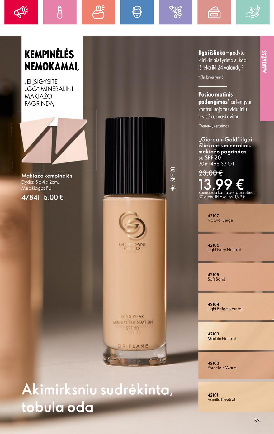 Oriflame katalogas akcijos nuo 
  2025-08-24 iki 
  2025-09-13 | Leidinukas.lt puslapis 53