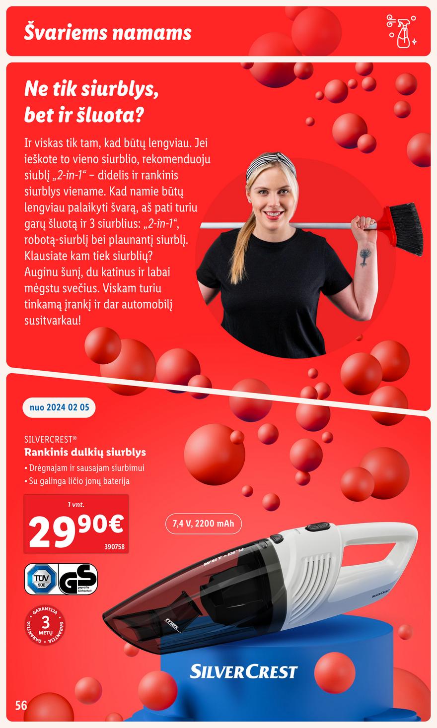 Lidl pasiūlymai akcijos nuo 
  2024-02-05 iki 
  2024-02-11 | Leidinukas.lt puslapis 56