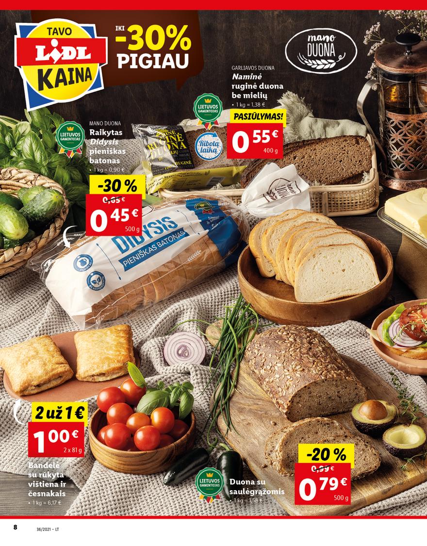 Lidl maisto prekių pasiūlymai akcijos nuo 
  2021-09-06 iki 
  2021-09-12 | Leidinukas.lt puslapis 8