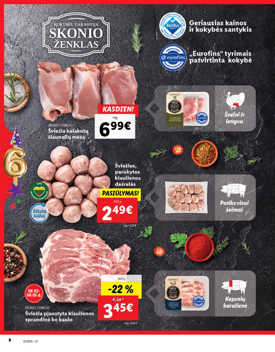 Lidl maisto prekių pasiūlymai akcijos nuo 
  2022-05-30 iki 
  2022-06-05 | Leidinukas.lt puslapis 8