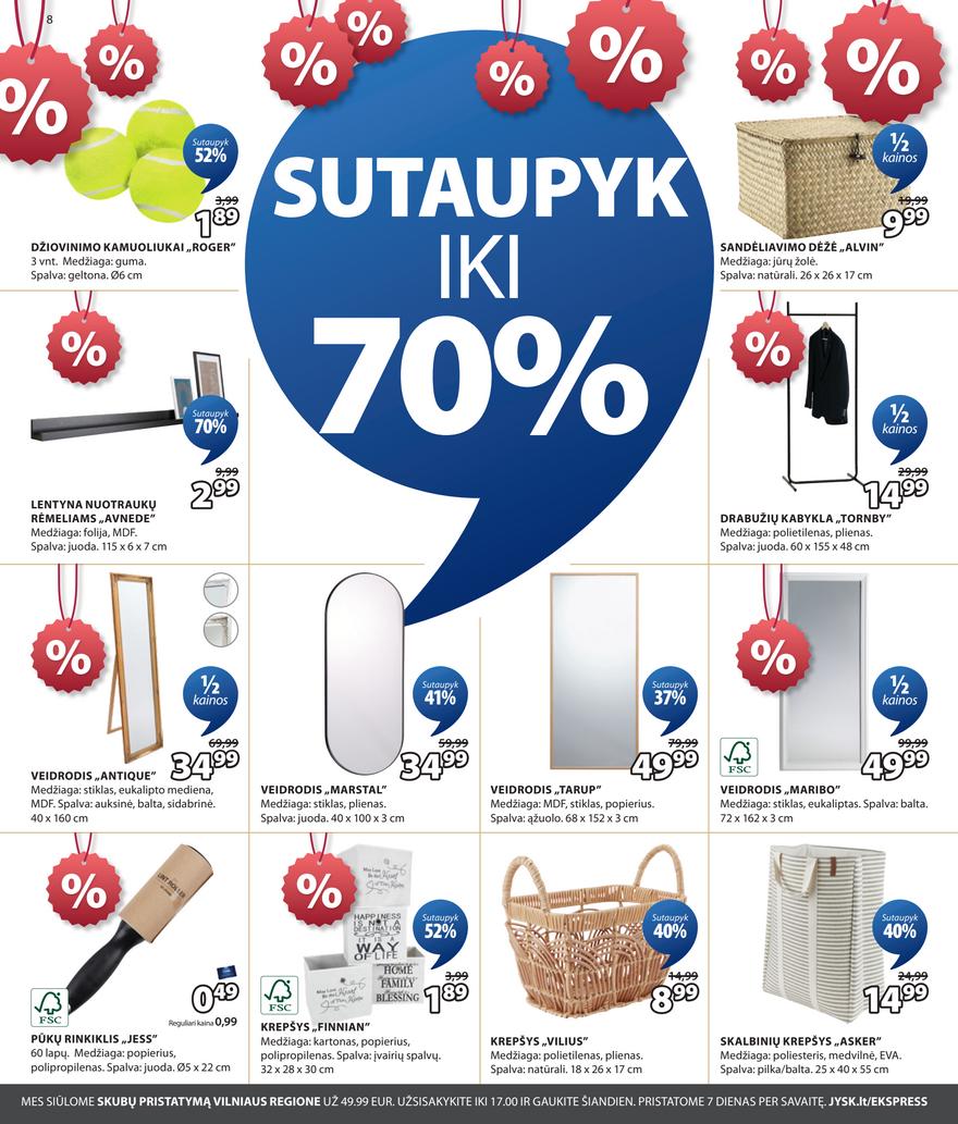 Jysk leidinys akcijos nuo 
  2025-07-29 iki 
  2025-08-11 | Leidinukas.lt puslapis 8