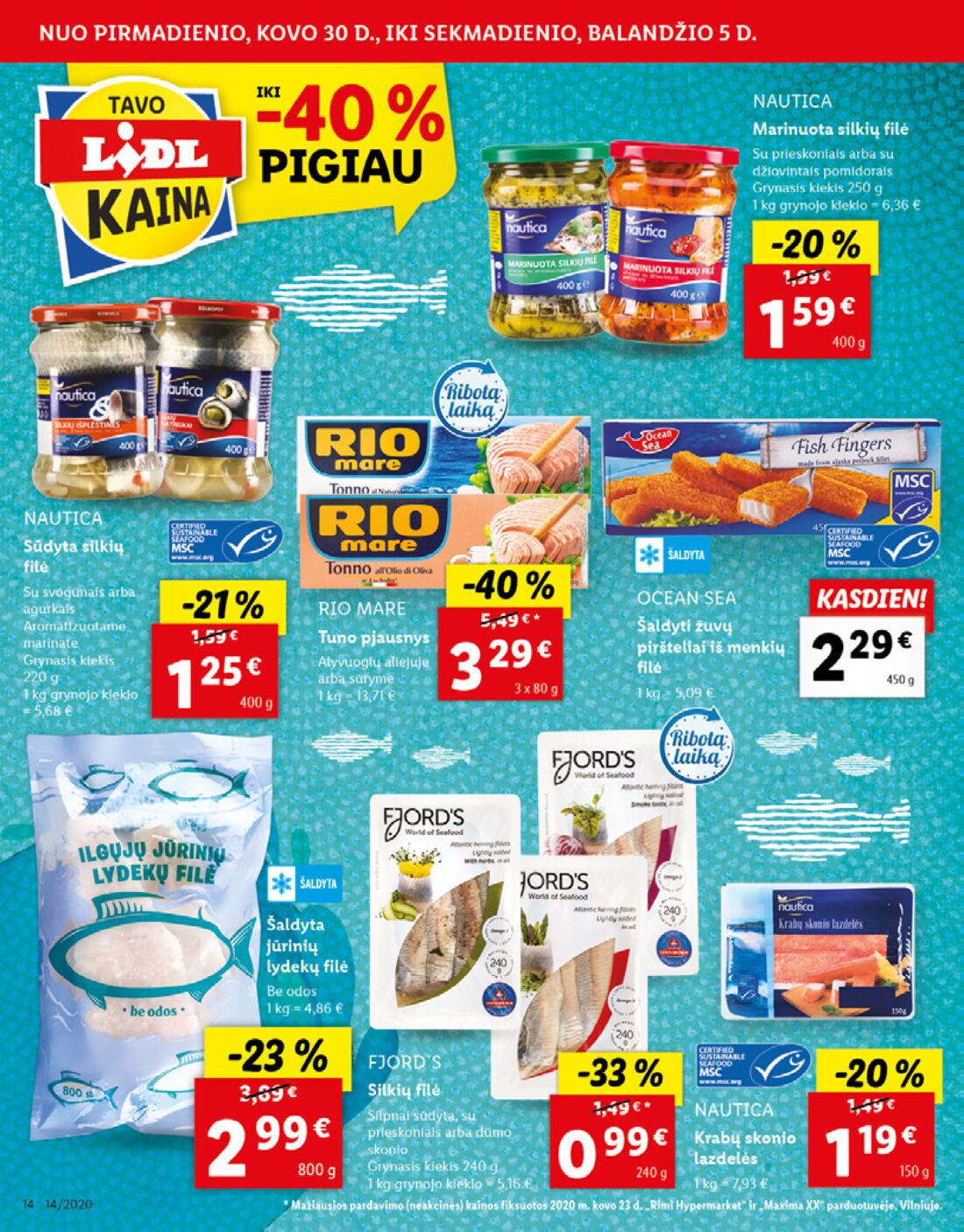 Lidl savaitinis leidinys akcijos nuo 
  2020-03-30 iki 
  2020-04-05 | Leidinukas.lt puslapis 14