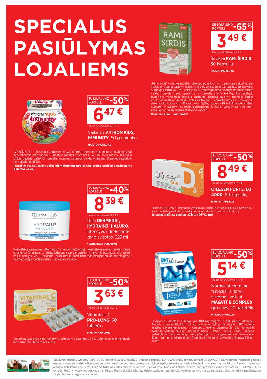Euro vaistinė leidinys akcijos nuo 
  2021-09-01 iki 
  2021-09-30 | Leidinukas.lt puslapis 2