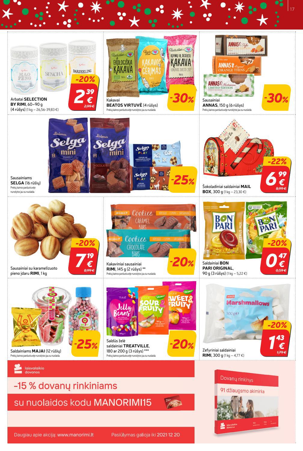 Rimi savaitinis leidinys akcijos nuo
2021-12-14 iki
2021-12-20 | Leidinukas.lt puslapis 17