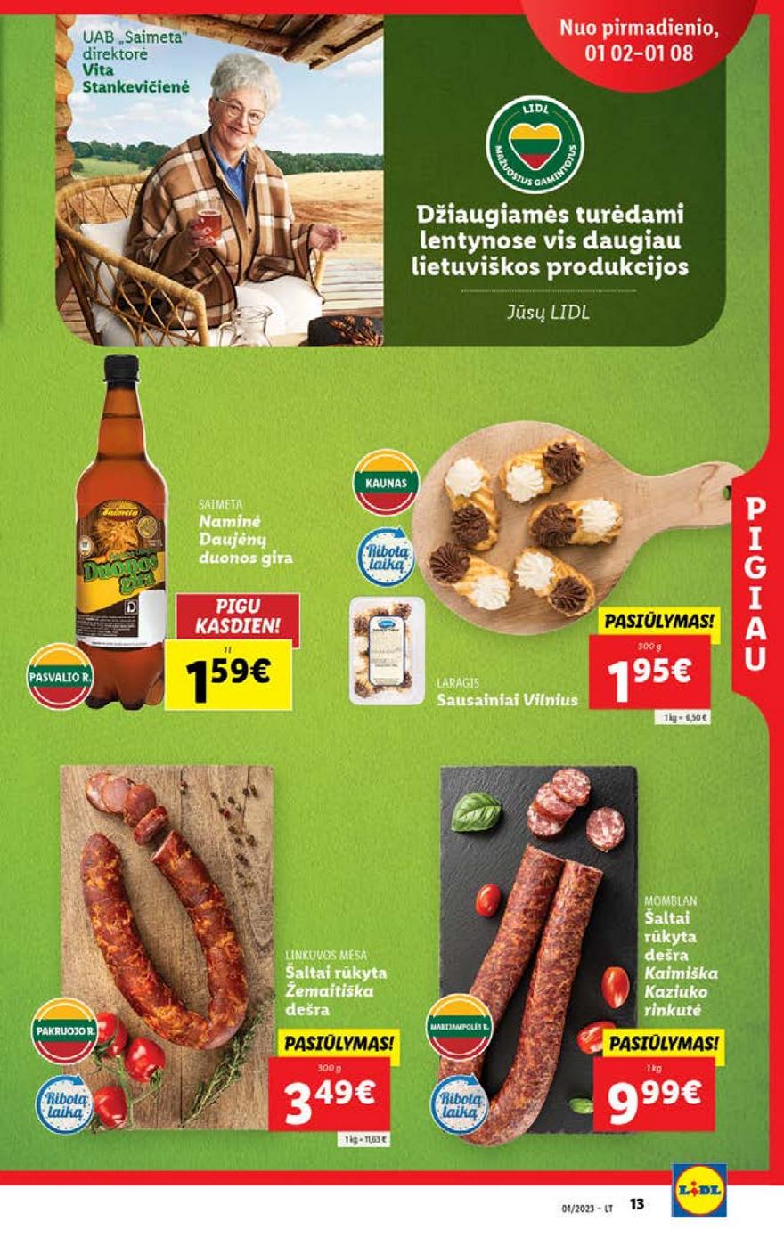 Ldil maisto leidinys akcijos nuo 
  2023-01-02 iki 
  2023-01-08 | Leidinukas.lt puslapis 13