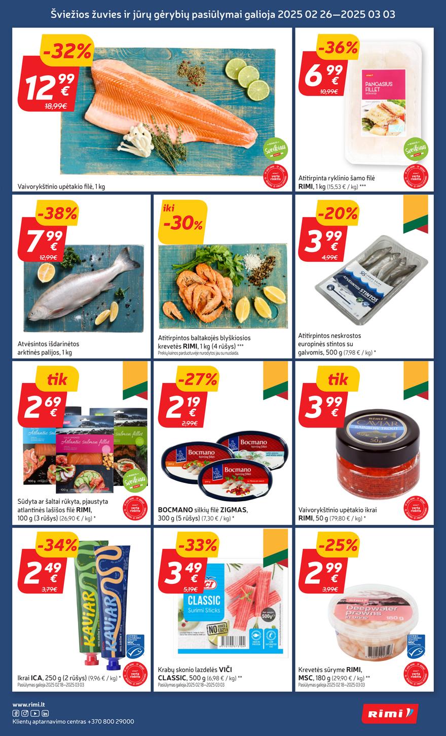 Rimi savaitinis leidinys 9 akcijos nuo 
  2025-02-25 iki 
  2025-03-03 | Leidinukas.lt puslapis 7