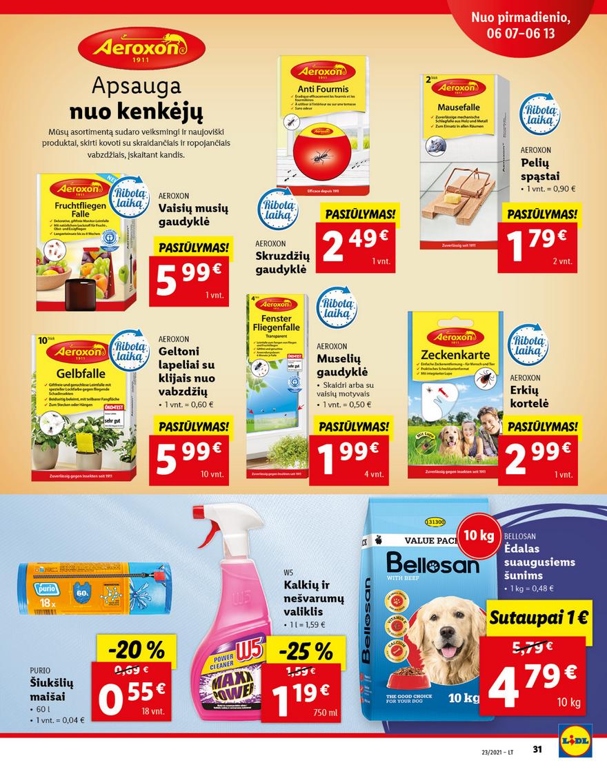 Lidl maisto prekių pasiūlymai akcijos nuo 
  2021-06-07 iki 
  2021-06-13 | Leidinukas.lt puslapis 31