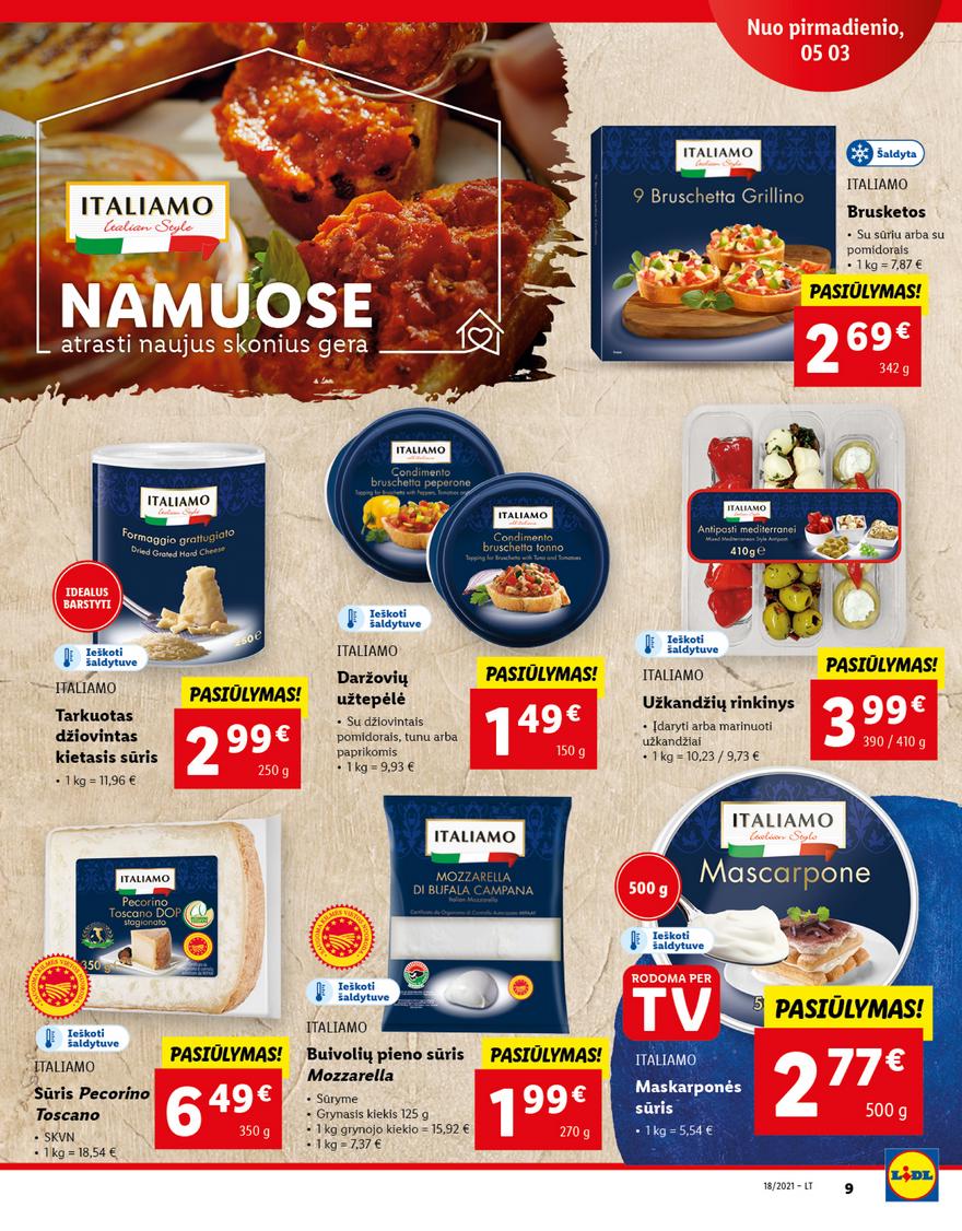 Lidl maisto prekių pasiūlymai akcijos nuo 
  2021-05-03 iki 
  2021-05-09 | Leidinukas.lt puslapis 9