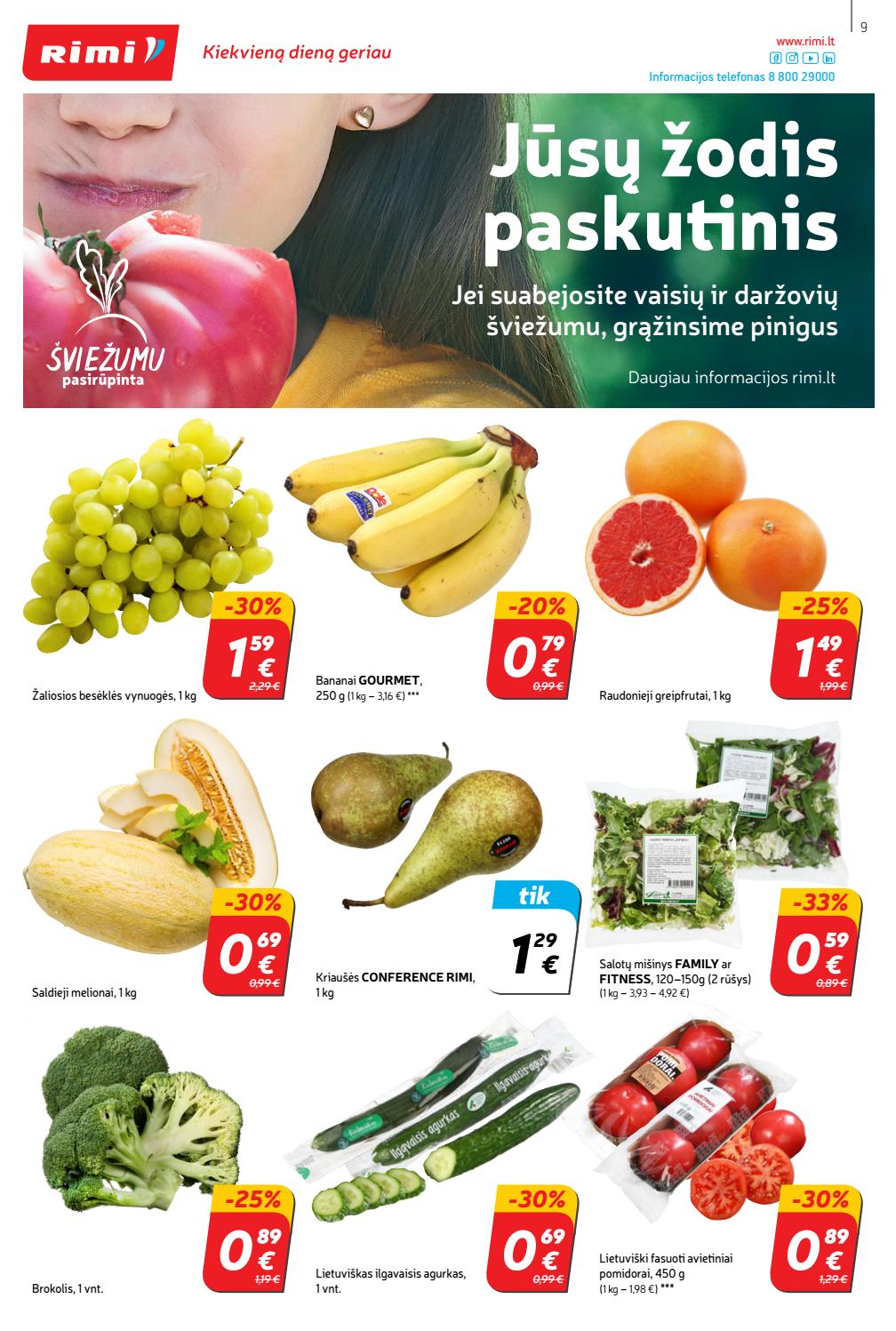 Rimi savaitinis leidinys akcijos nuo 
  2019-10-01 iki 
  2019-10-07 | Leidinukas.lt puslapis 9