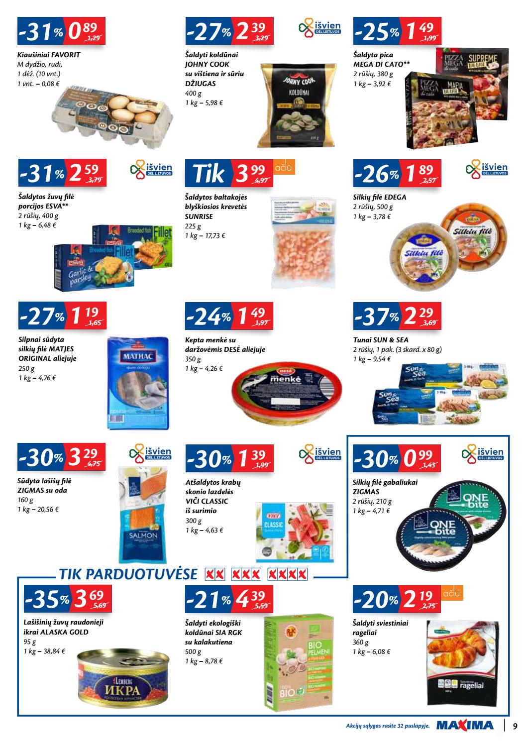 Maxima kaininis leidinys akcijos nuo 
  2020-10-13 iki 
  2020-10-19 | Leidinukas.lt puslapis 9