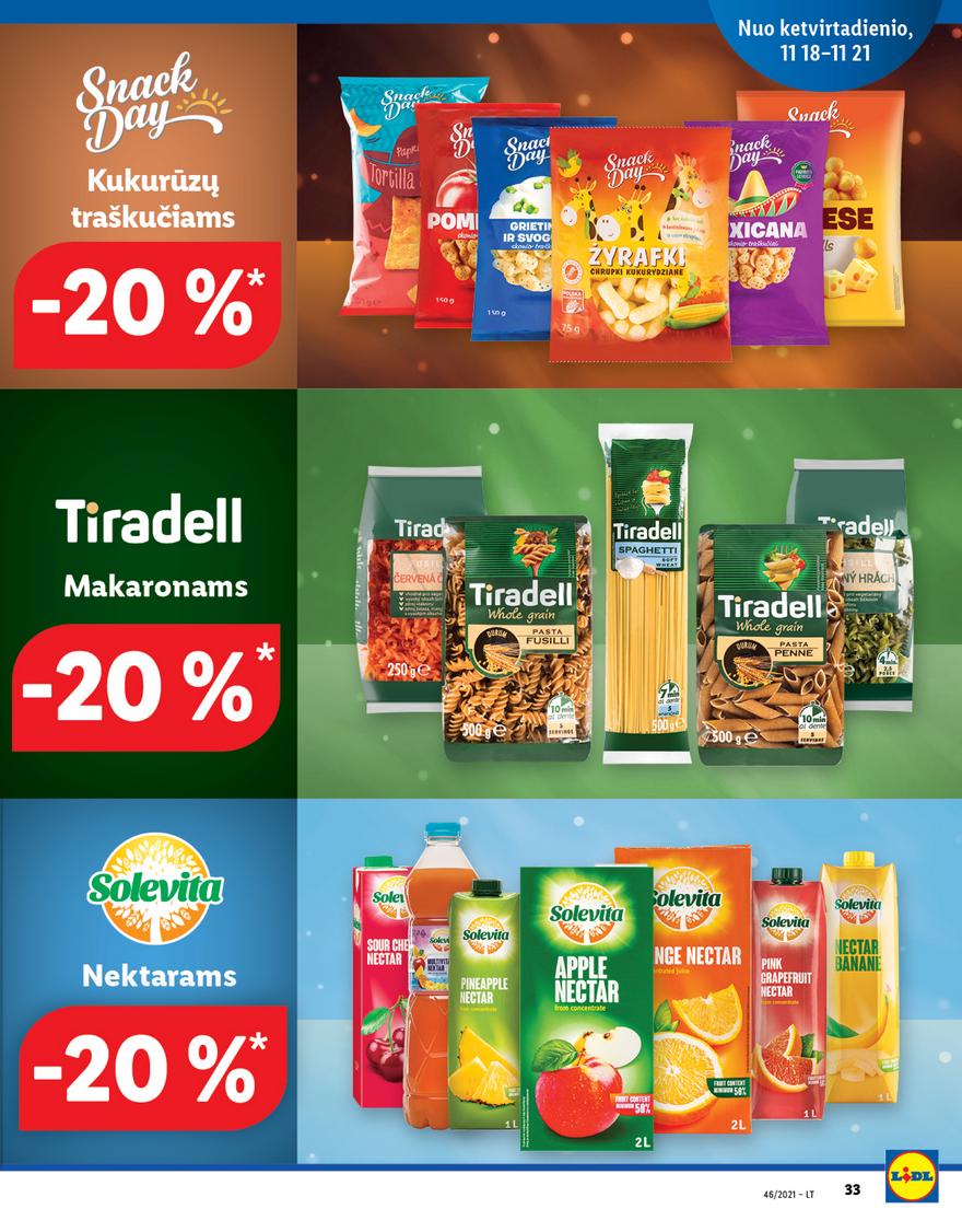 Lidl maisto prekių pasiūlymai akcijos nuo 
  2021-11-15 iki 
  2021-11-21 | Leidinukas.lt puslapis 33