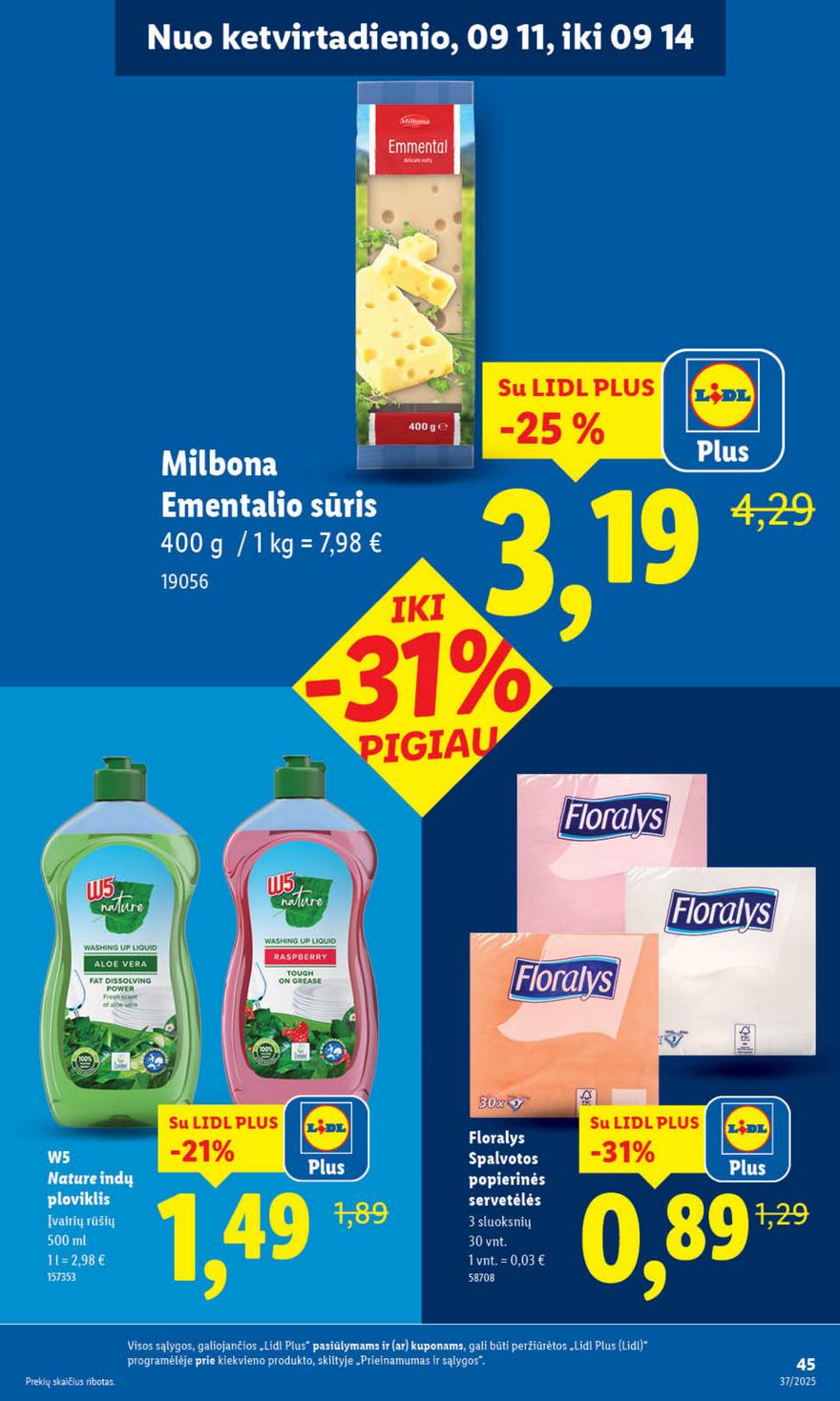 Lidl leidinys akcijos nuo 
  2025-09-08 iki 
  2025-09-14 | Leidinukas.lt puslapis 45