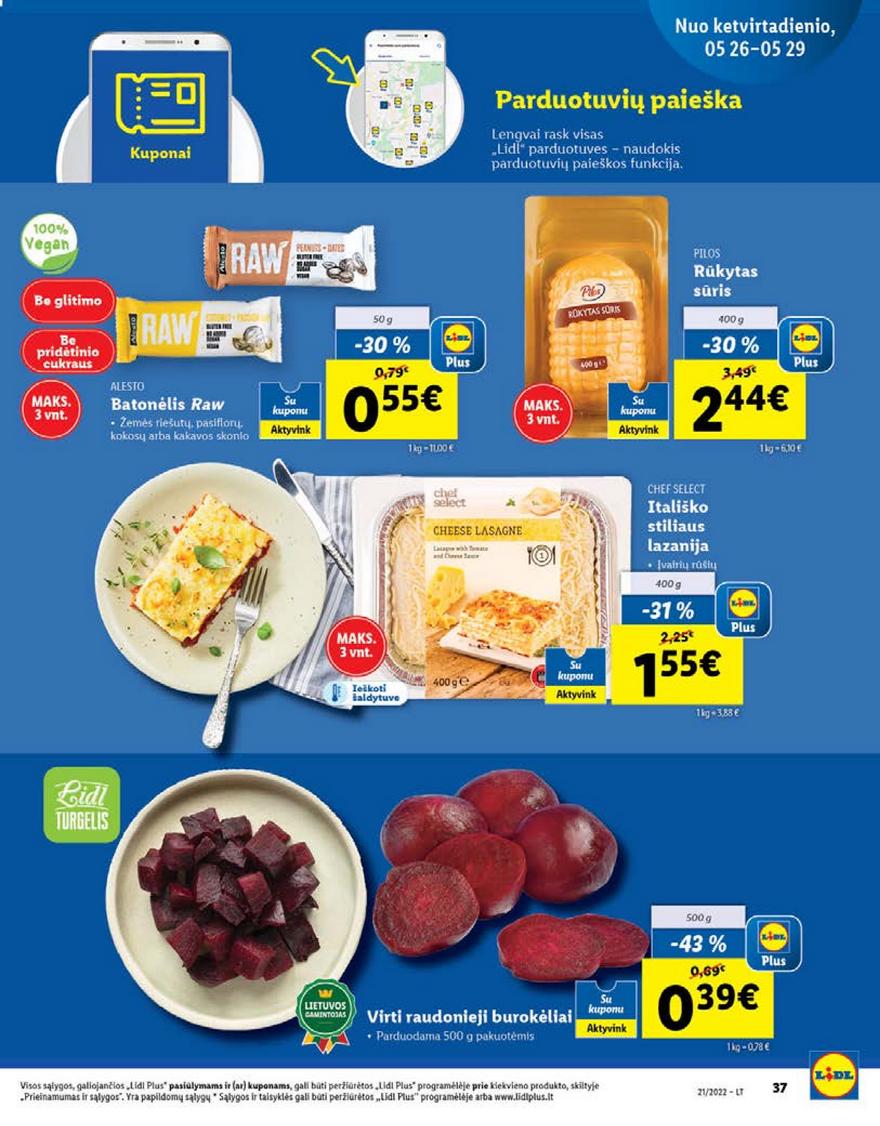 Lidl maisto prekių pasiūlymai akcijos nuo 
  2022-05-23 iki 
  2022-05-29 | Leidinukas.lt puslapis 37