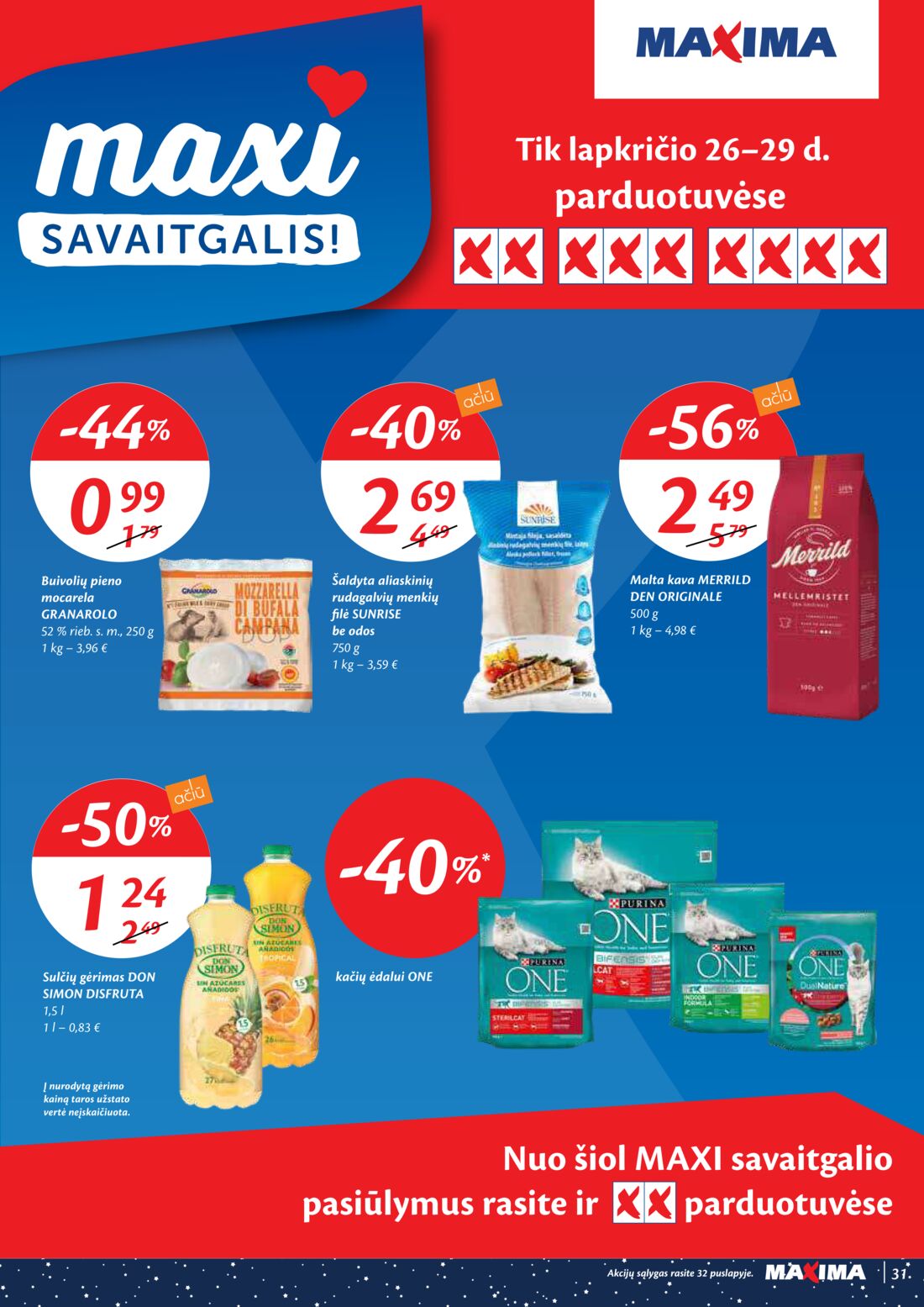 Maxima kaininis leidinys akcijos nuo 
  2020-11-24 iki 
  2020-11-30 | Leidinukas.lt puslapis 31