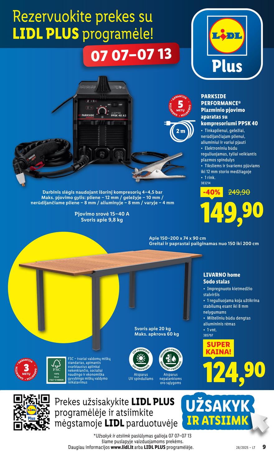 Lidl ne maisto leidinys akcijos nuo 
  2025-07-07 iki 
  2025-07-13 | Leidinukas.lt puslapis 9