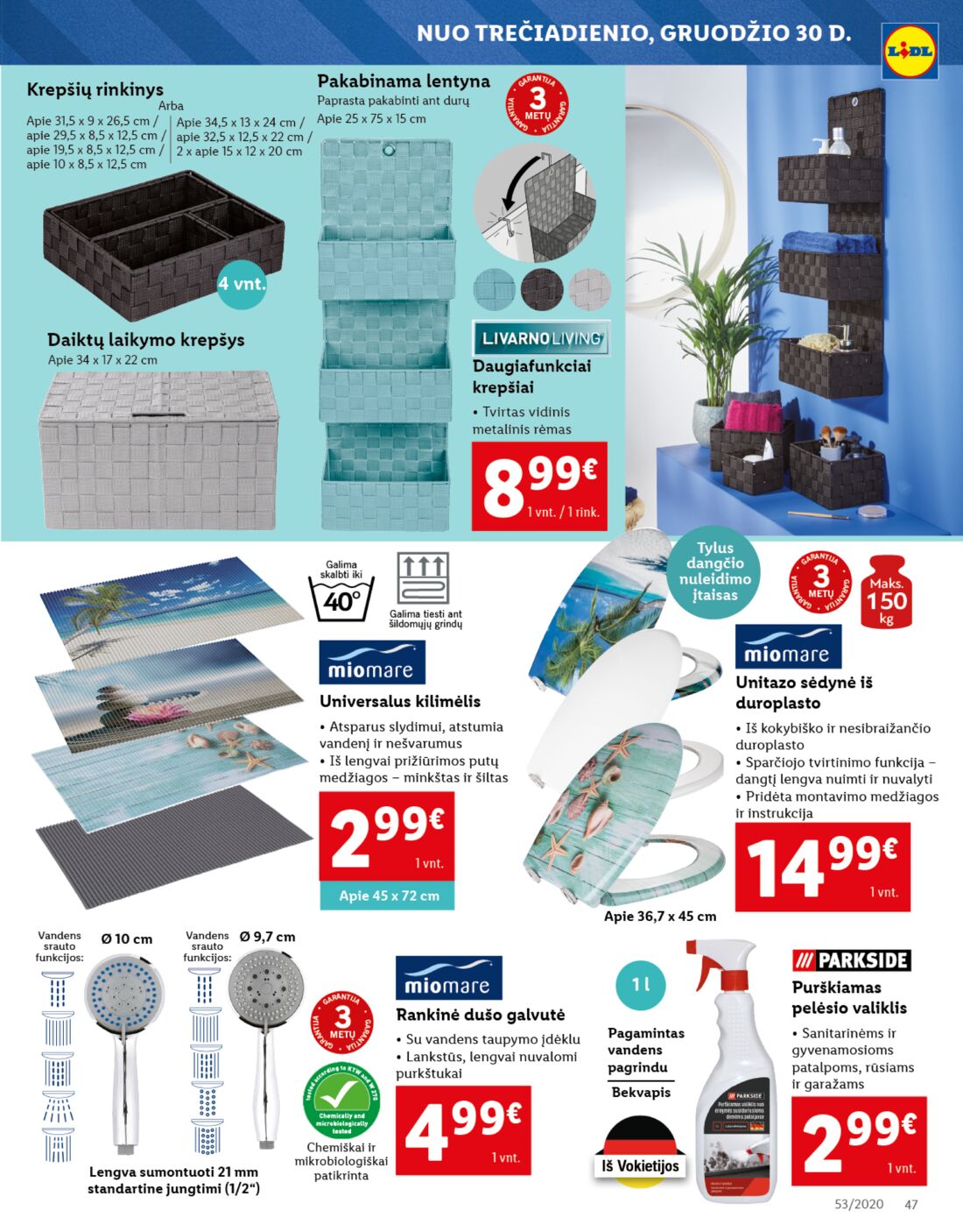 Lidl savaitinis leidinys akcijos nuo 
  2020-12-28 iki 
  2021-01-03 | Leidinukas.lt puslapis 47