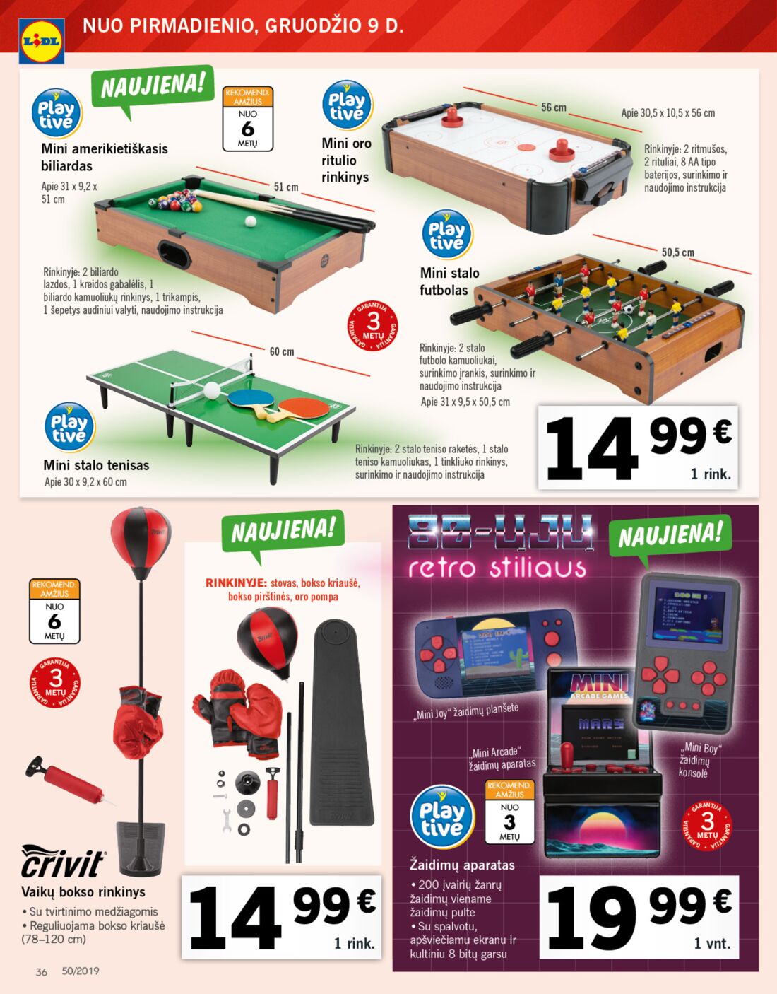 Lidl savaitinis leidinys akcijos nuo 
  2019-12-09 iki 
  2019-12-15 | Leidinukas.lt puslapis 36