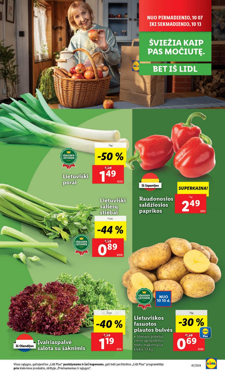 Lidl savaitinis leidinys akcijos nuo
2024-10-07 iki
2024-10-13 | Leidinukas.lt puslapis 2