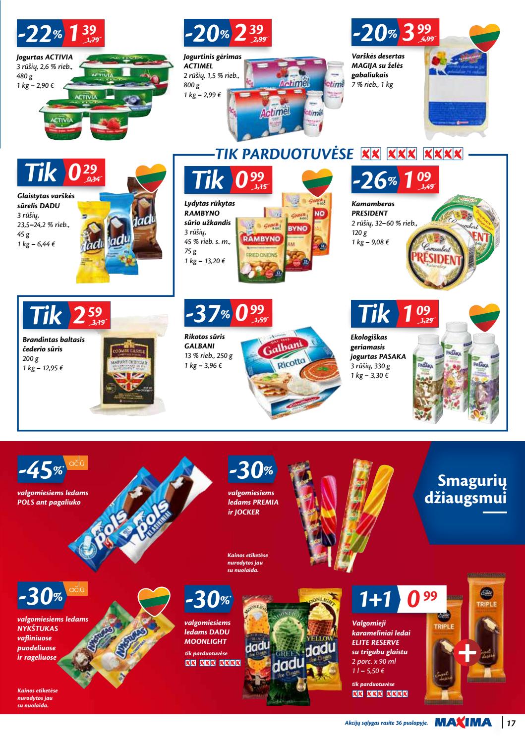 Maxima kaininis leidinys akcijos nuo 
  2020-06-30 iki 
  2020-07-06 | Leidinukas.lt puslapis 17