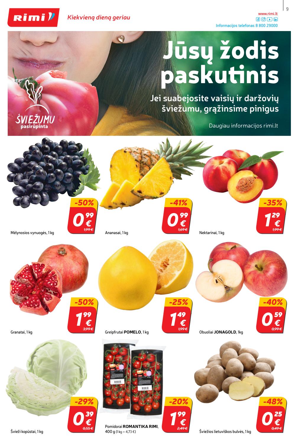 Rimi savaitinis leidinys akcijos nuo 
  2019-09-24 iki 
  2019-09-30 | Leidinukas.lt puslapis 9