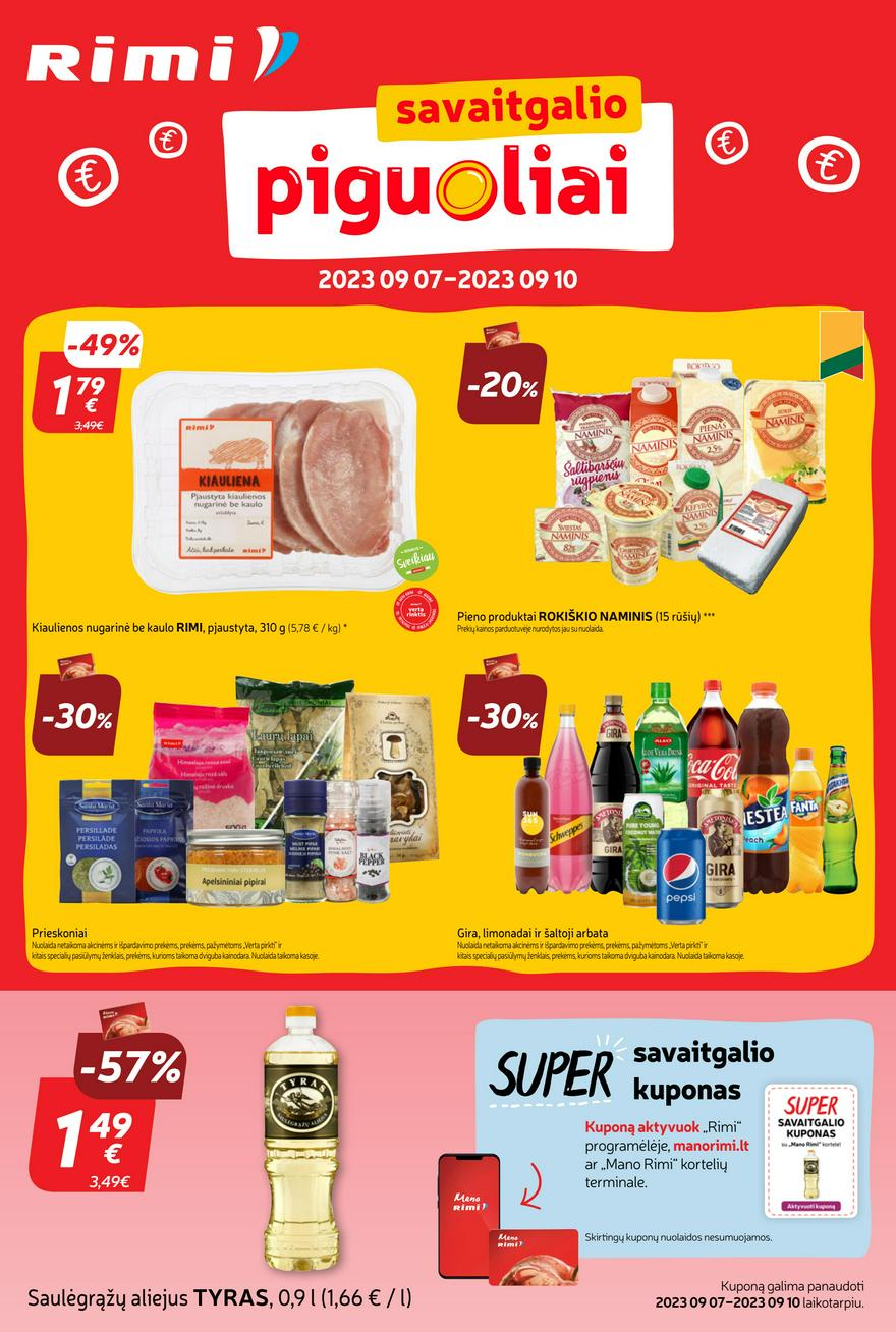 Rimi savaitinis leidinys akcijos nuo 
  2023-09-05 iki 
  2023-09-11 | Leidinukas.lt puslapis 32